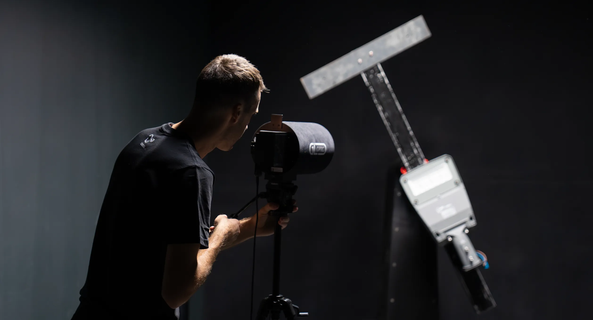 Soba za merjenje optike.